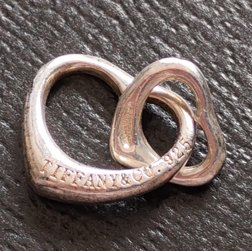 Tiffany & Co. Silver Double Heart Charm